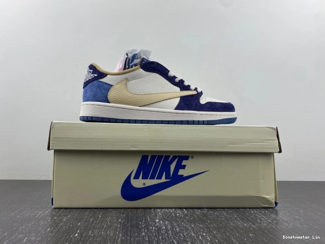 Bmlin shoes JORDAN X DM7866-808 CUSTOM AIR 1 TRAVIS SCOTT 0802